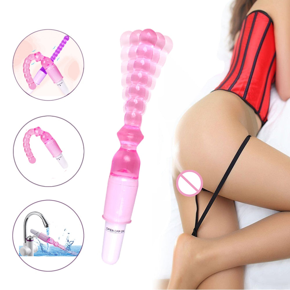 Female Vagina Pussy Masturbator Erotic Dilator Massager Jelly Anal Dildo Vibrator Adult Sex Toys For Woman Long Stick Butt Plug