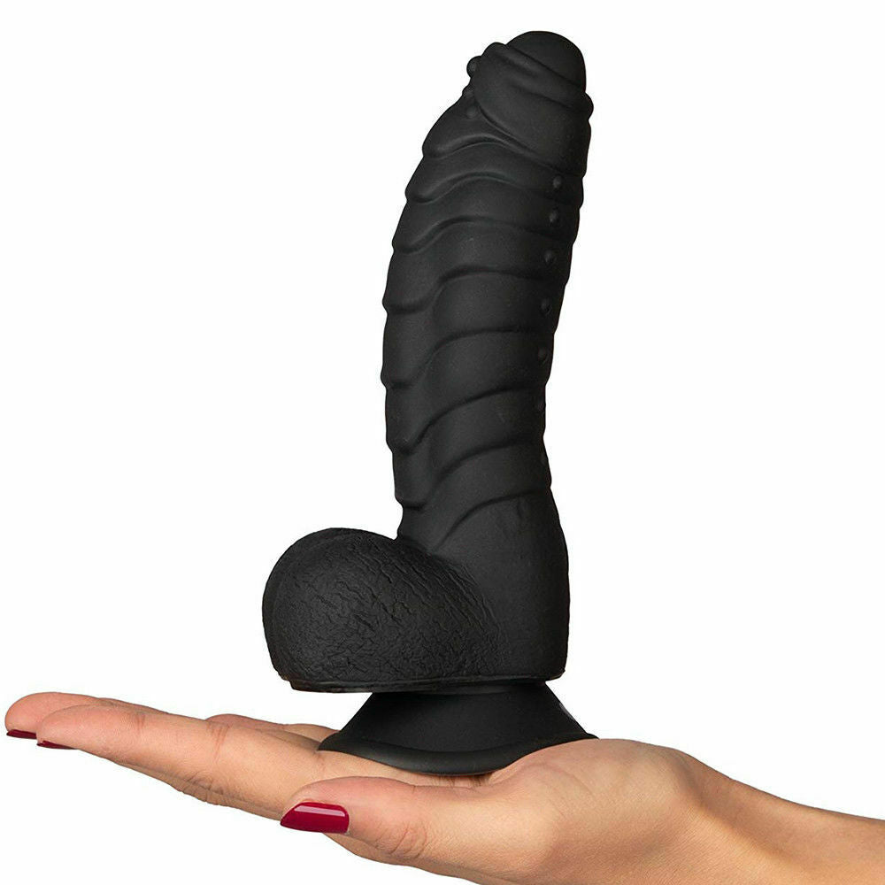 Realistic Big Dildo Life like Large Dong With Suction Cup and Nubs Soft Anal Plug Adult Sex picture pic