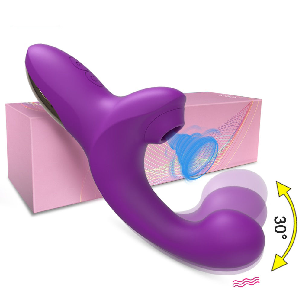 20 Speeds Powerful Dildo Vibrator Female Clit Sucker Vacuum Clitoris Stimulator Adults Goods Finger Wiggling Sex Toy for Women photo